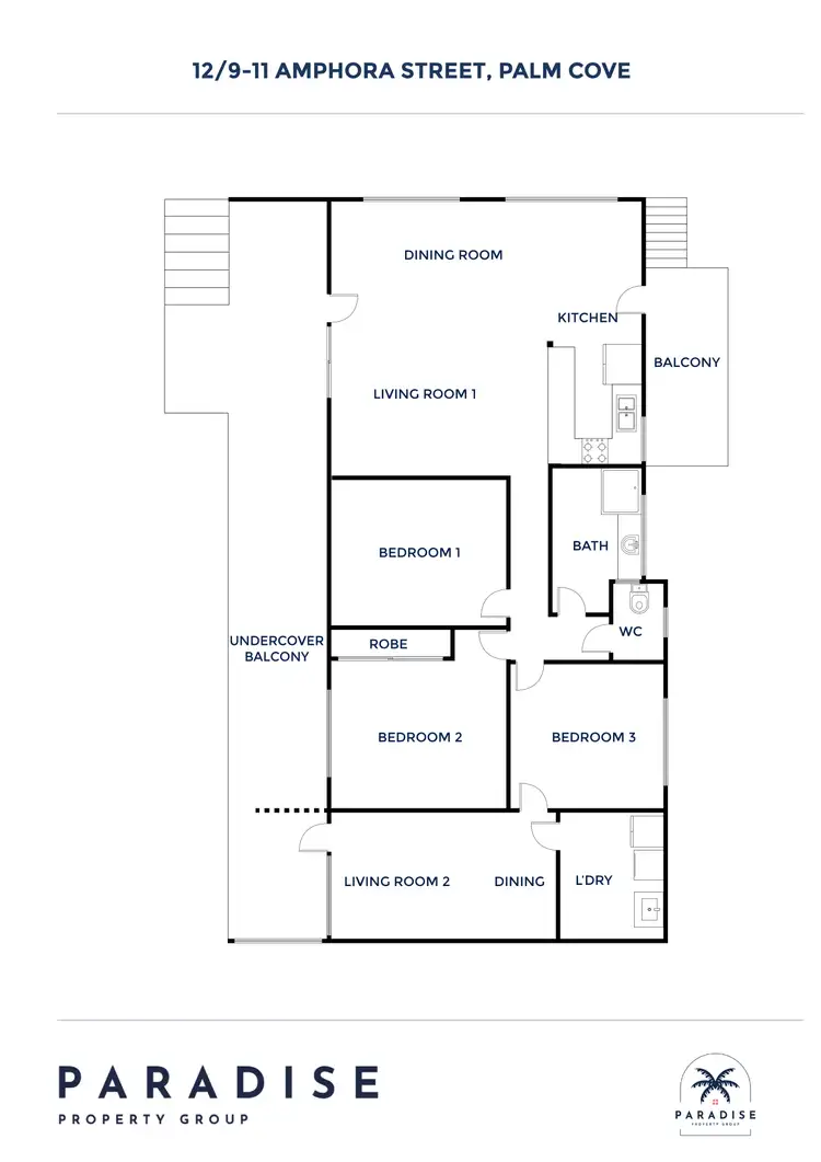 Floorplan of Homely unit listing, 12/9-11 Amphora Street, Palm Cove QLD 4879