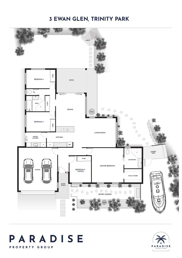 Floorplan of Homely house listing, 3 Ewan Glen, Trinity Park QLD 4879