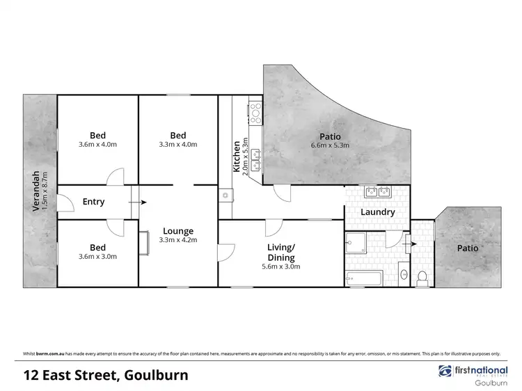 Floorplan of Homely house listing, 12 East Street, Goulburn NSW 2580