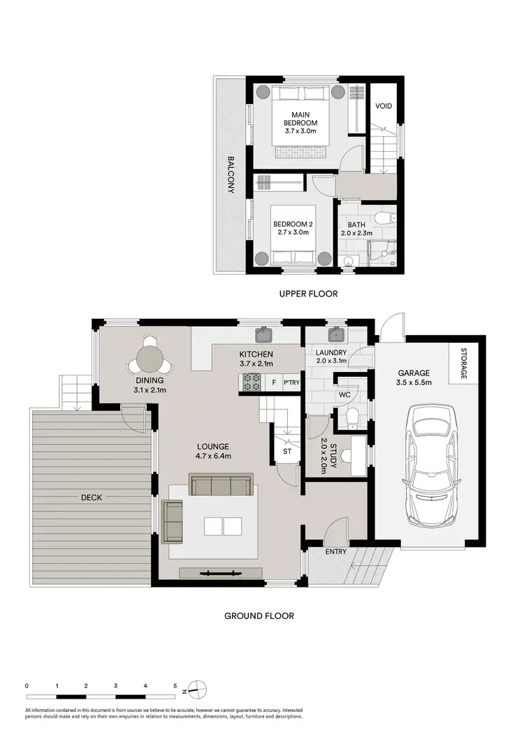 Floorplan of Homely townhouse listing, 2/168 Upper George Street, Devonport TAS 7310