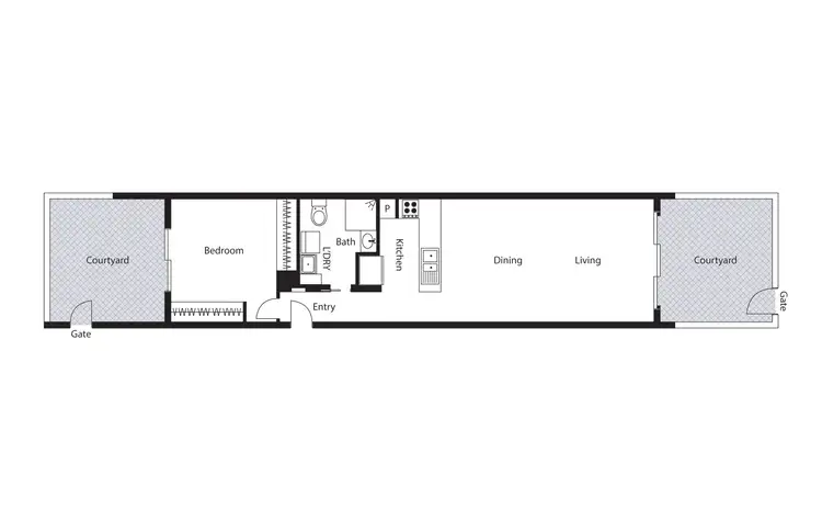 Floorplan of Homely apartment listing, 5/15 Oliver Street, Lyneham ACT 2602