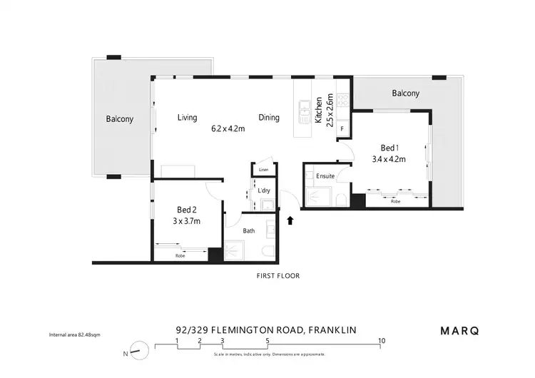 Floorplan of Homely apartment listing, 92/329 Flemington Road, Franklin ACT 2913
