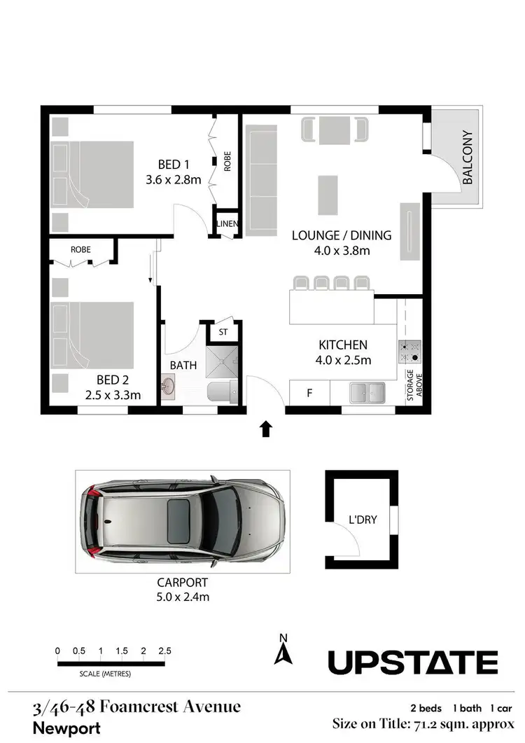 Floorplan of Homely apartment listing, 3/46-48 Foamcrest Avenue, Newport NSW 2106