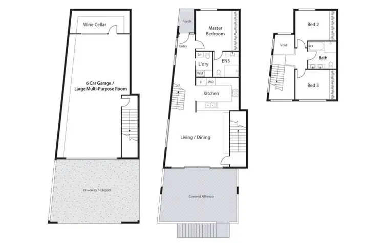 Floorplan of Homely townhouse listing, 1/18 Sabine Close, Garran ACT 2605