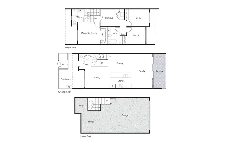Floorplan of Homely townhouse listing, 11/32 Marie Little Crescent, Denman Prospect ACT 2611