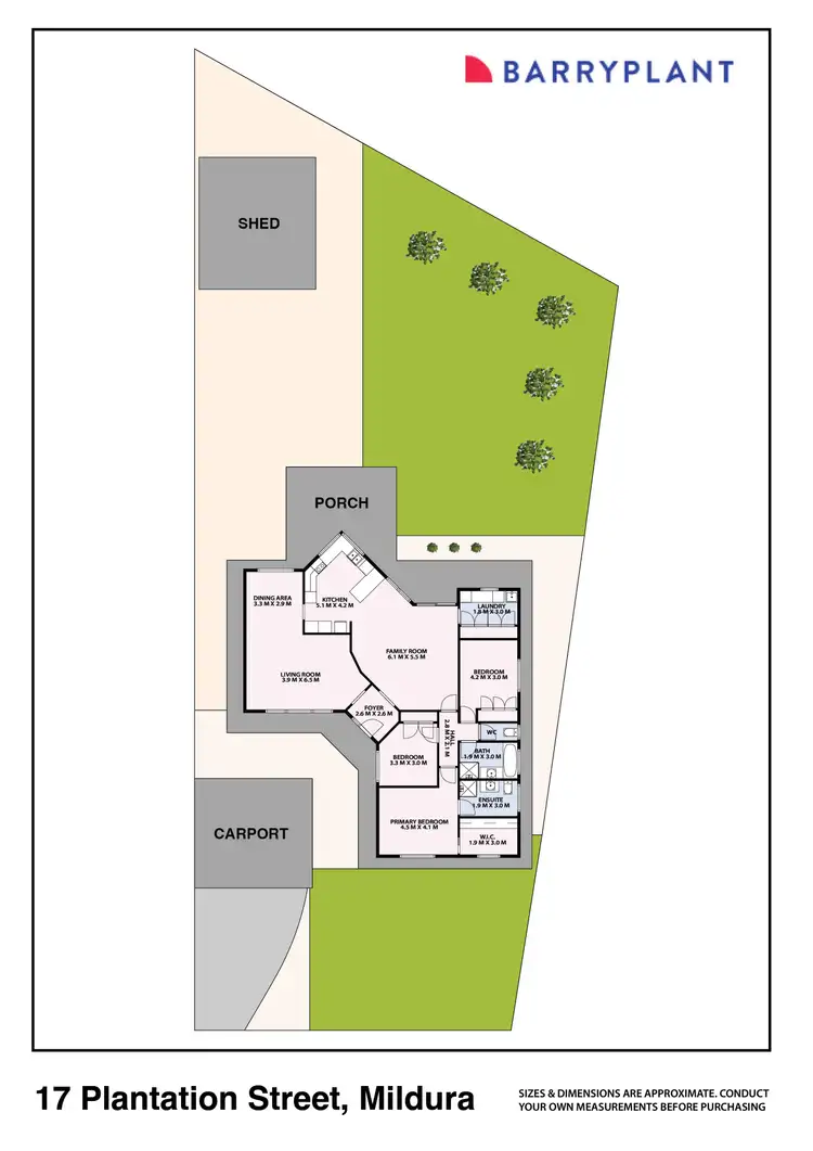 Floorplan of Homely house listing, 17 Plantation Street, Mildura VIC 3500