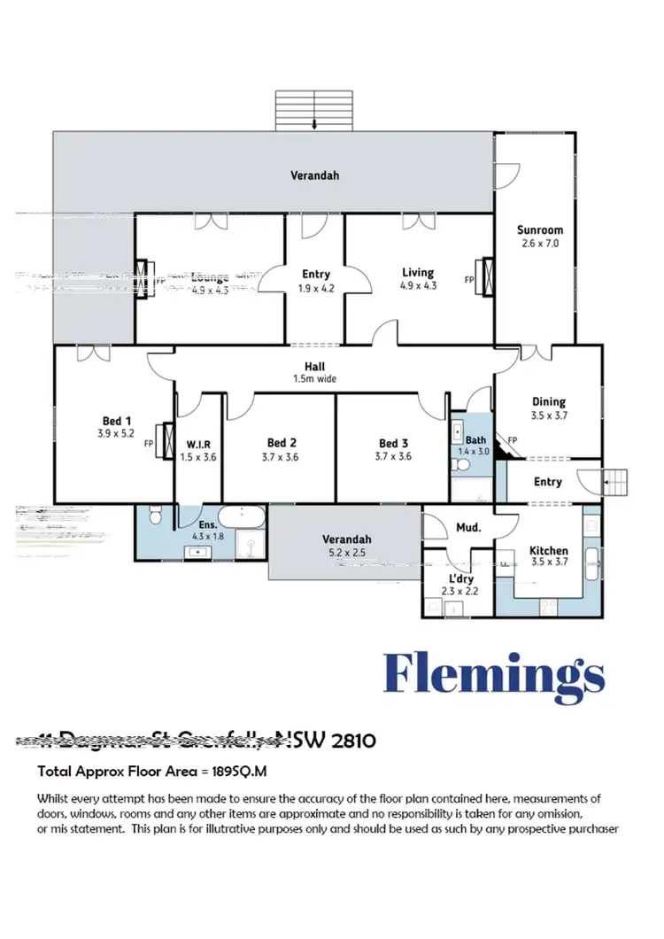 Floorplan of Homely house listing, 11 Dagmar Street, Grenfell NSW 2810