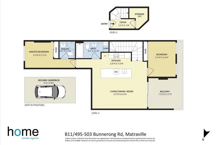 Floorplan of Homely apartment listing, 11B/495-503 Bunnerong Road, Matraville NSW 2036