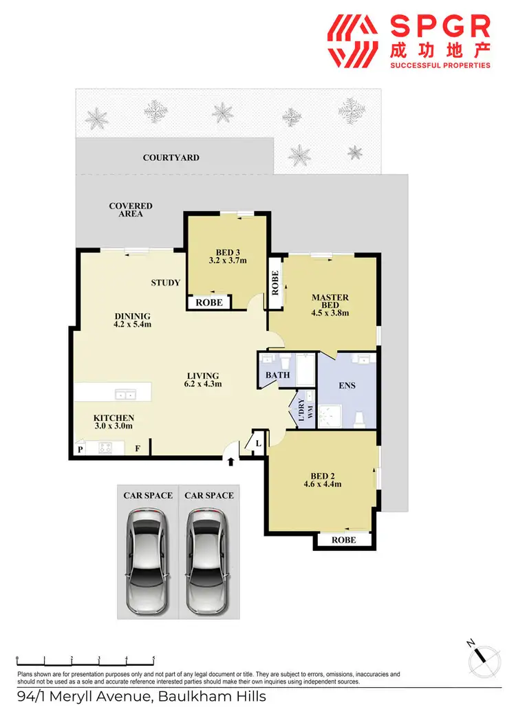 Floorplan of Homely apartment listing, 94/1 Meryll Avenue, Baulkham Hills NSW 2153