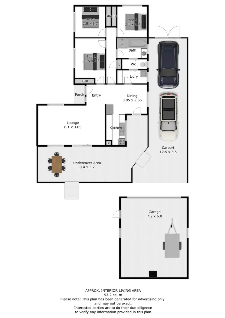 Floorplan of Homely house listing, 134 Melrose Drive, Wodonga VIC 3690