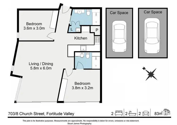Floorplan of Homely unit listing, 703/8 Church Street, Fortitude Valley QLD 4006