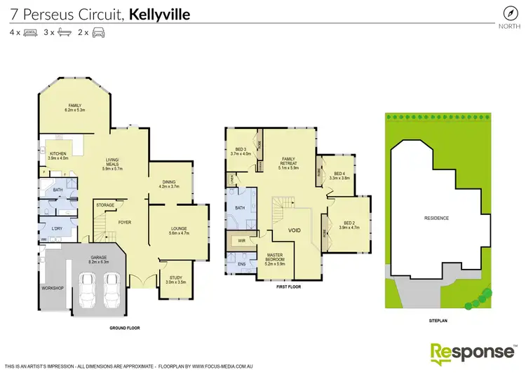 Floorplan of Homely house listing, 7 Perseus Circuit, Kellyville NSW 2155