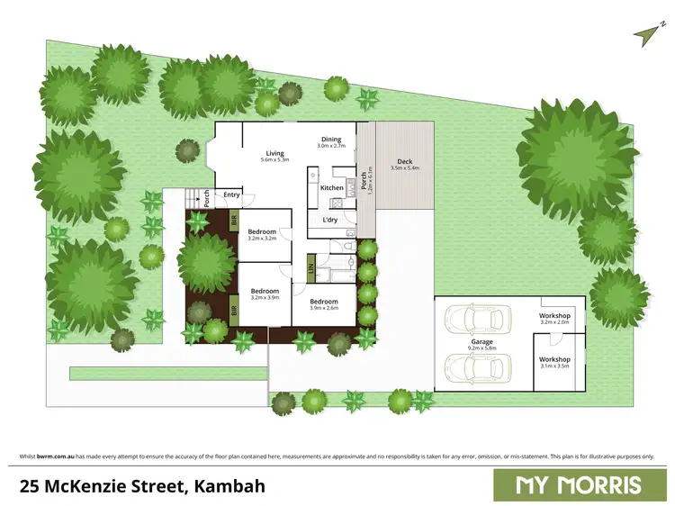 Floorplan of Homely house listing, 25 McKenzie Street, Kambah ACT 2902