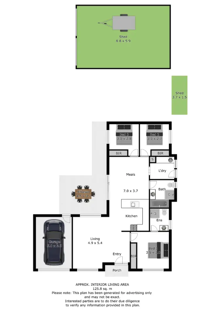 Floorplan of Homely house listing, 13 McMahon Place, Wodonga VIC 3690