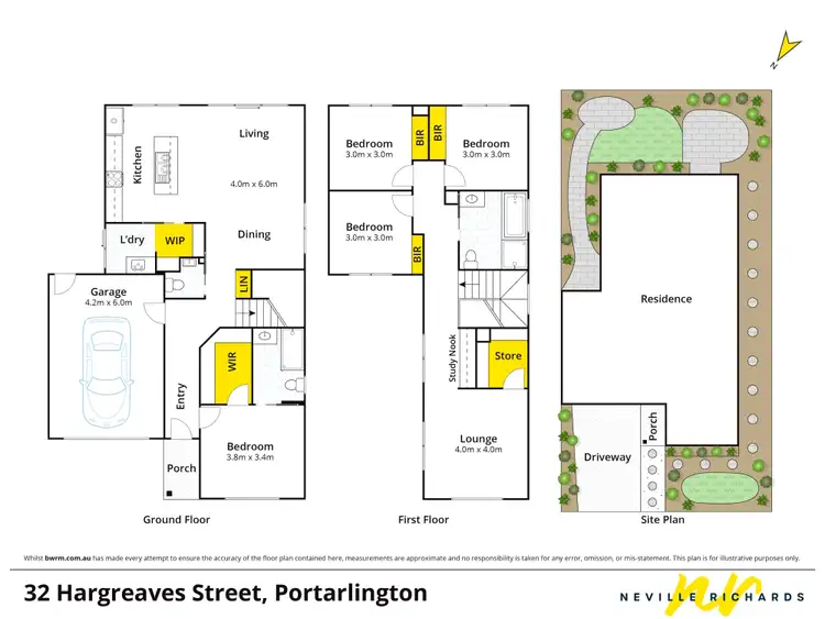 Floorplan of Homely house listing, 32 Hargreaves Street, Portarlington VIC 3223