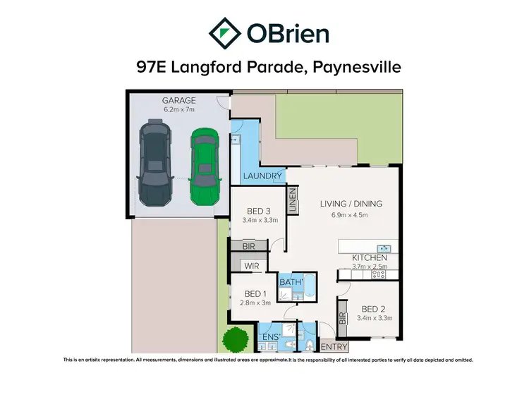 Floorplan of Homely house listing, 97E Langford Parade, Paynesville VIC 3880