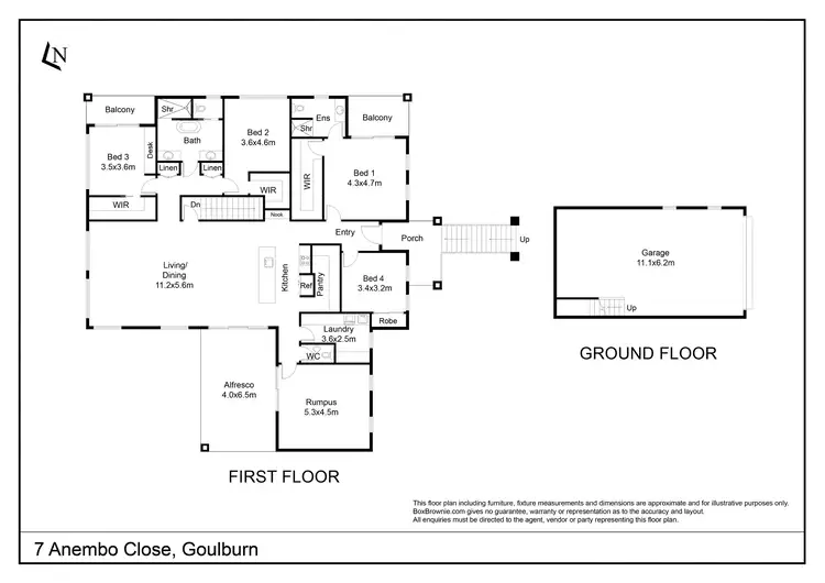Floorplan of Homely house listing, 7 Anembo Close, Goulburn NSW 2580
