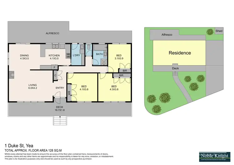 Floorplan of Homely house listing, 1 Duke Street, Yea VIC 3717