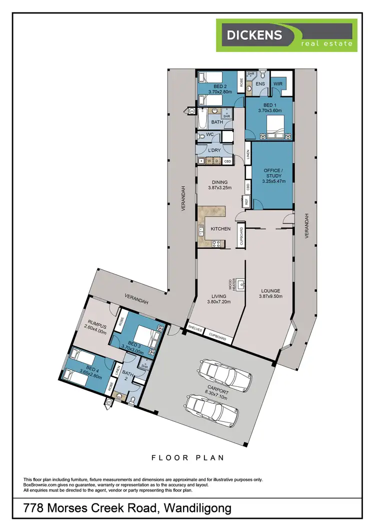 Floorplan of Homely house listing, 778 Morses Creek Road, Wandiligong VIC 3744