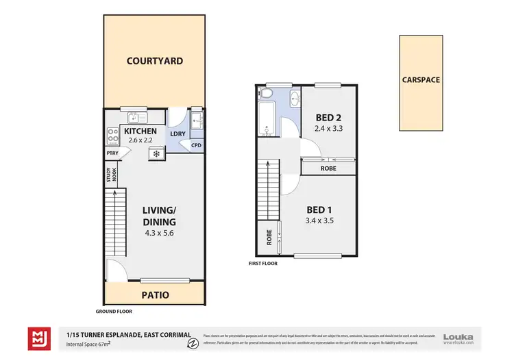 Floorplan of Homely townhouse listing, 1/15-17 Turner Esplanade, East Corrimal NSW 2518