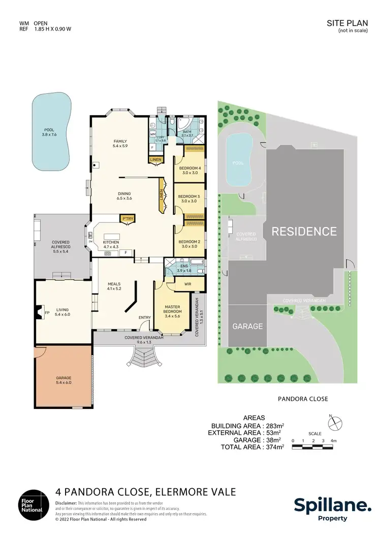Floorplan of Homely house listing, 4 Pandora Close, Elermore Vale NSW 2287