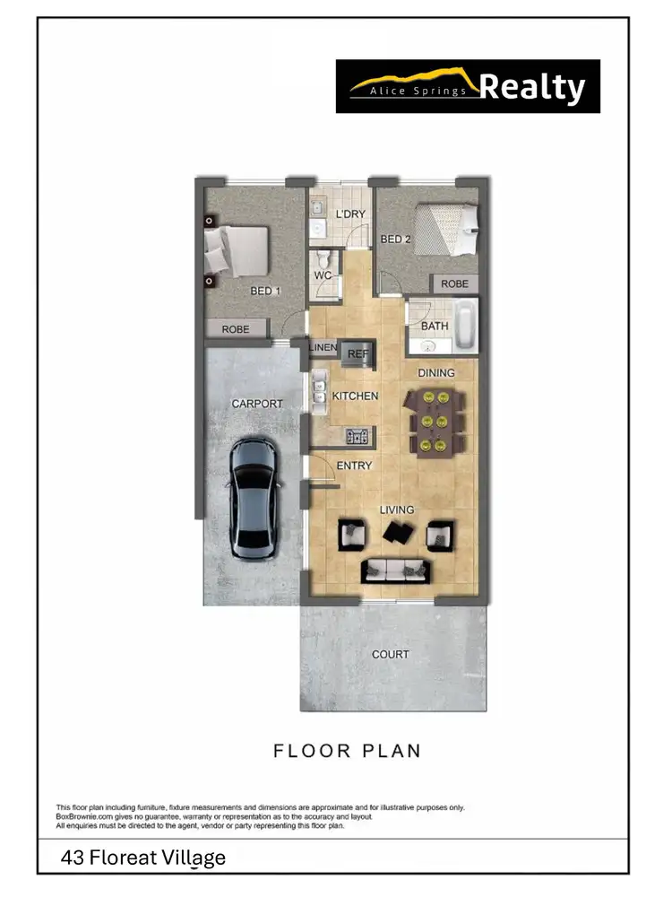 Floorplan of Homely unit listing, 14/1 Barrett Drive, Desert Springs NT 870