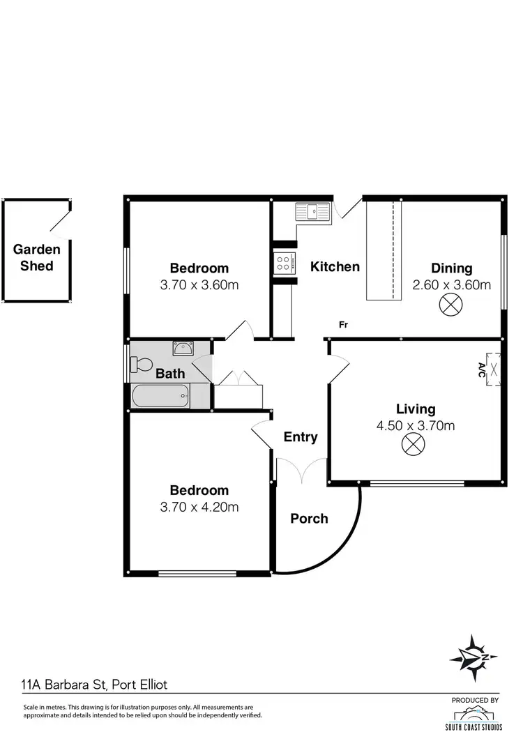 Floorplan of Homely house listing, 11A Barbara Street, Port Elliot SA 5212