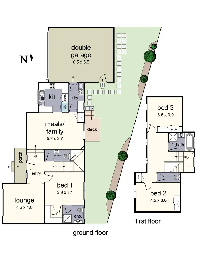 Floorplan of Homely townhouse listing, 2/5 Hordern Road, Mount Evelyn VIC 3796