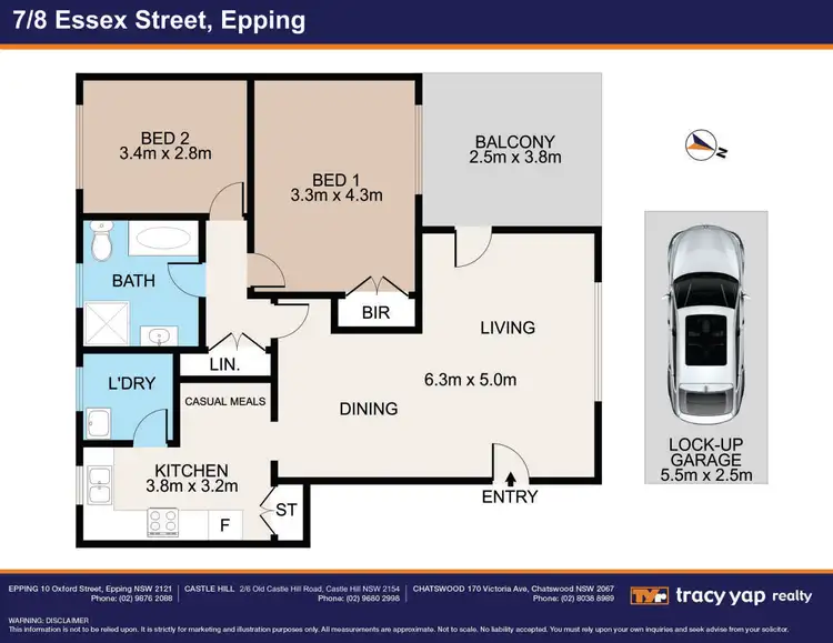 Floorplan of Homely unit listing, 7/8 Essex Street, Epping NSW 2121