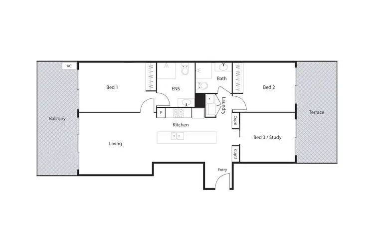 Floorplan of Homely apartment listing, 3/14 Hoolihan Street, Denman Prospect ACT 2611