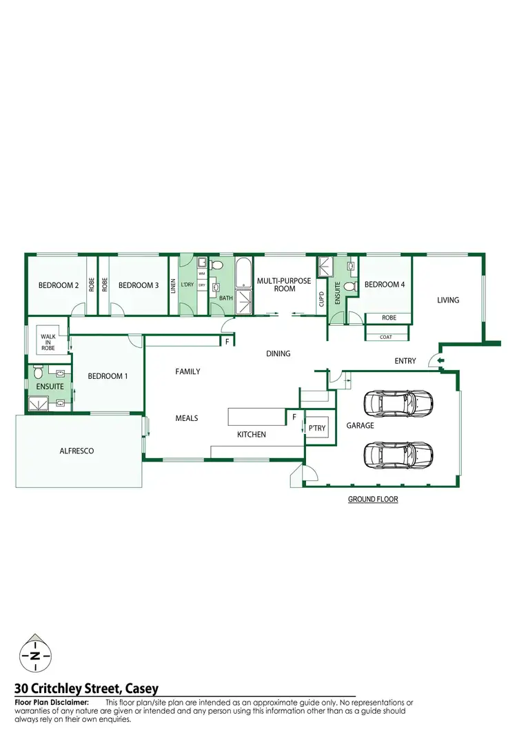 Floorplan of Homely house listing, 30 Critchley Street, Casey ACT 2913