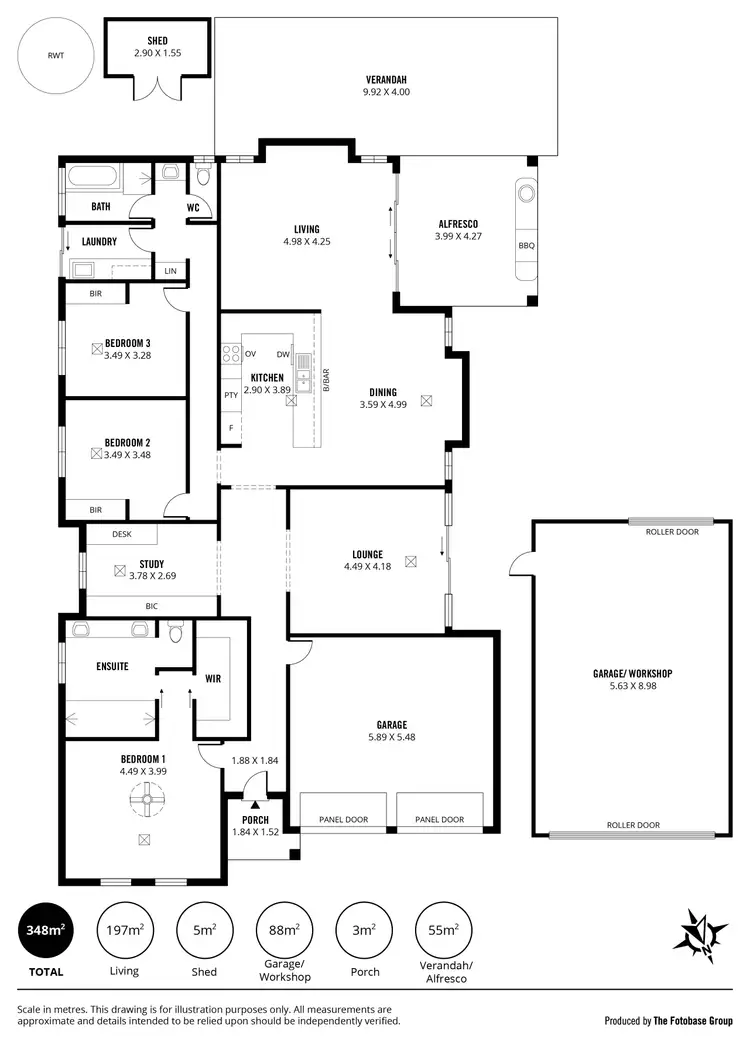 Floorplan of Homely house listing, 6 Bleby Court, Reid SA 5118