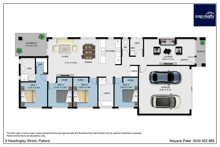 Floorplan of Homely house listing, 9 Headingly Street, Pallara QLD 4110
