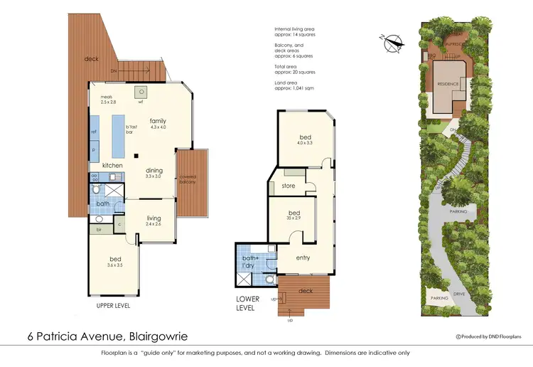 Floorplan of Homely house listing, 6 Patricia Avenue, Blairgowrie VIC 3942