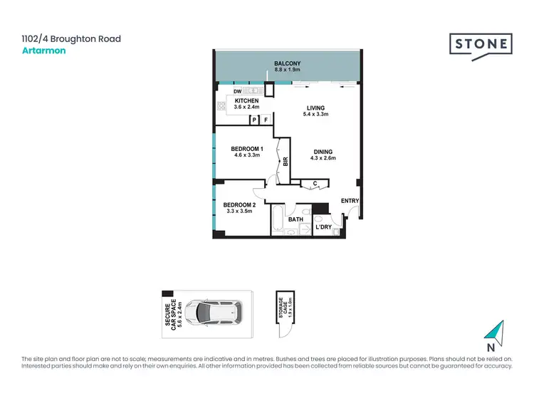 Floorplan of Homely unit listing, 1102/4 Broughton Road, Artarmon NSW 2064