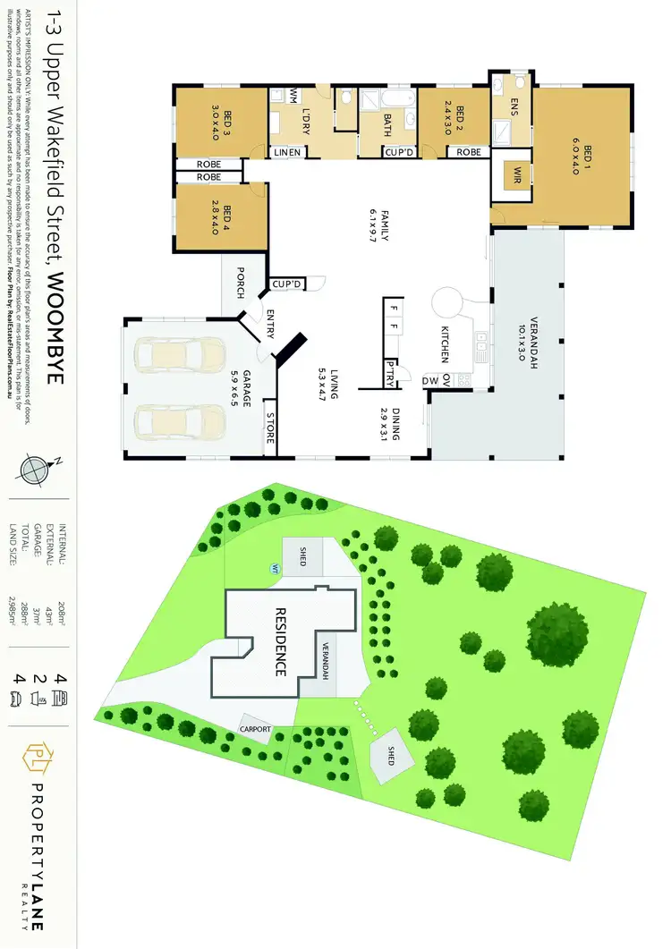 Floorplan of Homely house listing, 1-3 Upper Wakefield Street, Woombye QLD 4559