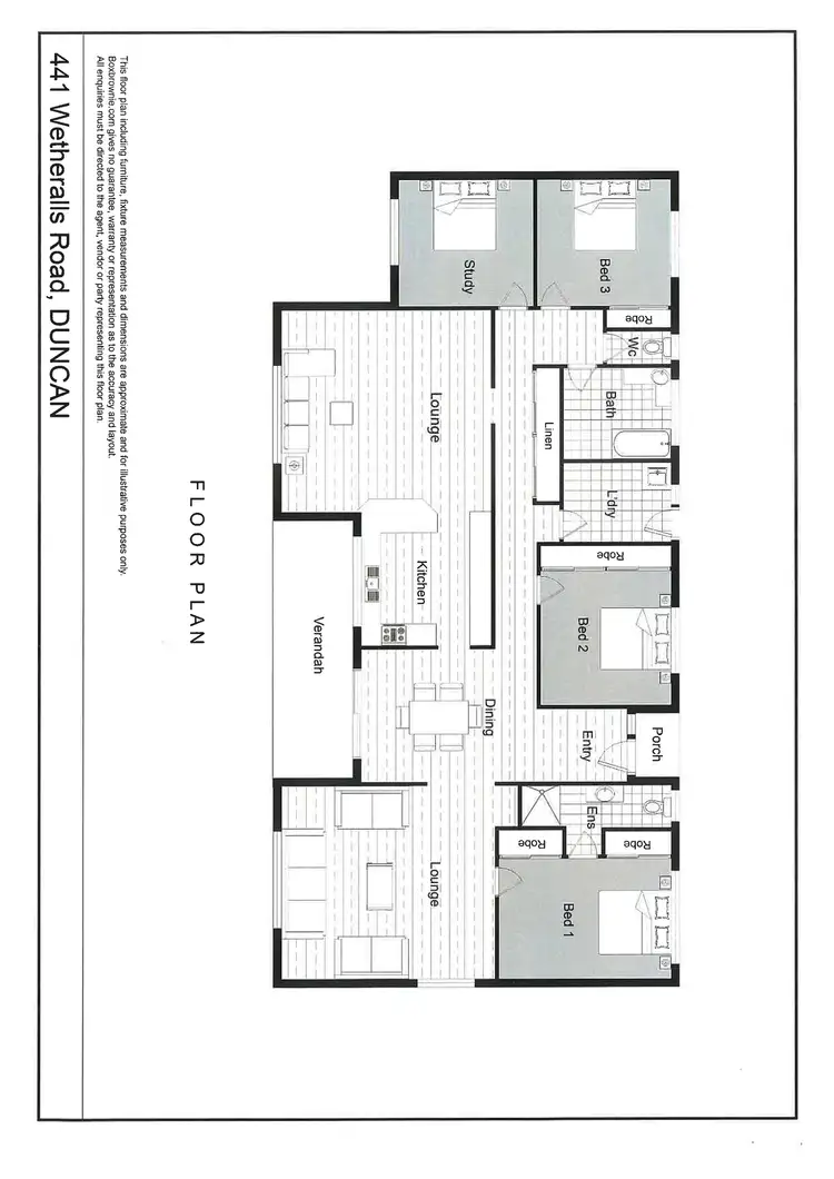 Floorplan of Homely rural property listing, 441 WETHERALLS Road, Duncan SA 5223
