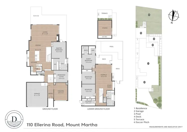 Floorplan of Homely house listing, 110 Ellerina Road, Mount Martha VIC 3934