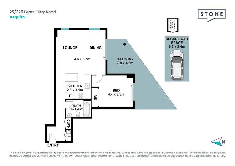 Floorplan of Homely apartment listing, 25/325-331 Peats Ferry Road, Asquith NSW 2077