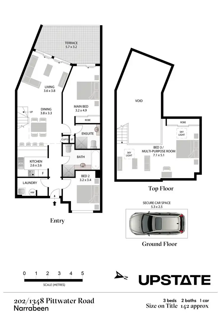 Floorplan of Homely apartment listing, 202/1348 Pittwater Road, Narrabeen NSW 2101