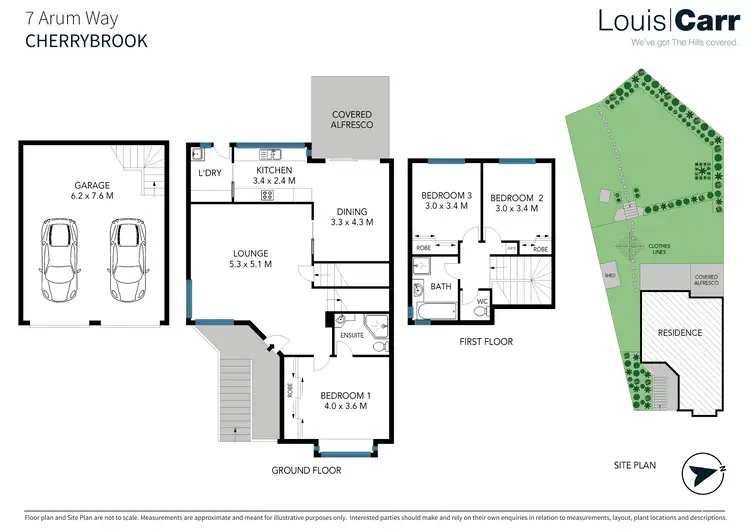 Floorplan of Homely semi-detached listing, 7 Arum Way, Cherrybrook NSW 2126