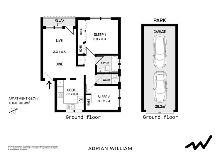 Floorplan of Homely apartment listing, 2/10 View Street, Marrickville NSW 2204