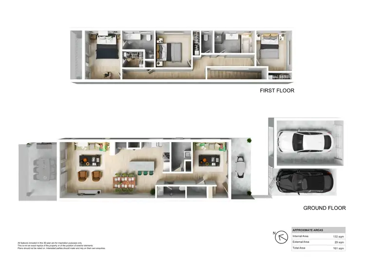 Floorplan of Homely townhouse listing, 122 Cooper Crescent, Rochedale QLD 4123