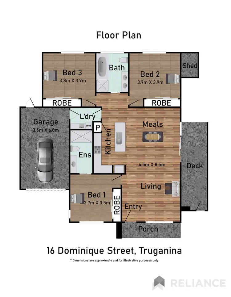 Floorplan of Homely house listing, 16 Dominique Street, Truganina VIC 3029