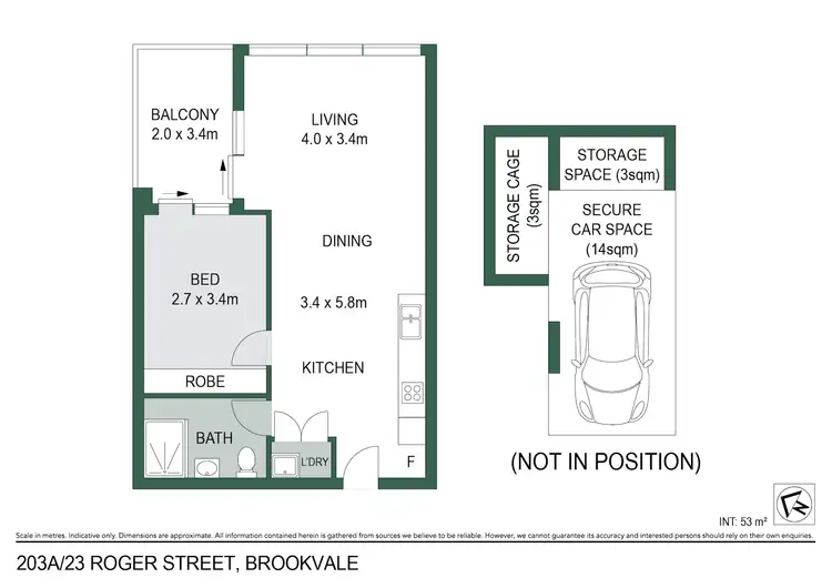 Floorplan of Homely apartment listing, 203a/23 Roger Street, Brookvale NSW 2100
