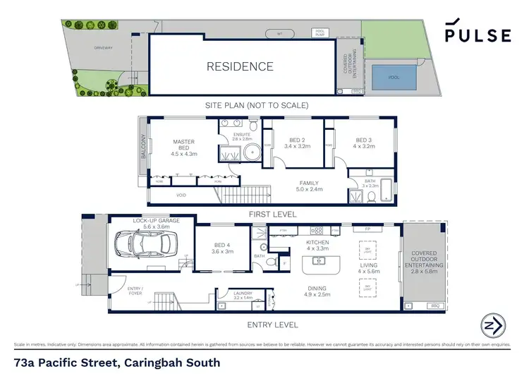 Floorplan of Homely semi-detached listing, 73a Pacific Street, Caringbah South NSW 2229