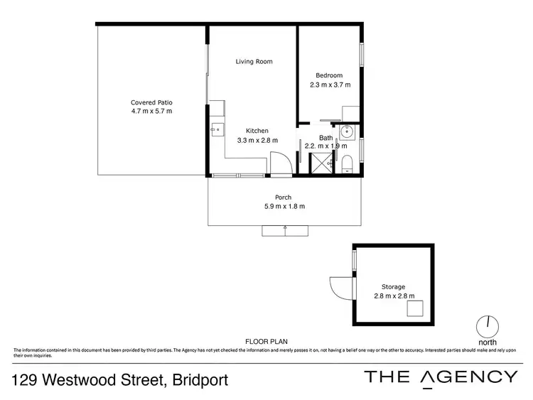 Floorplan of Homely house listing, 2/129 Westwood Street, Bridport TAS 7262