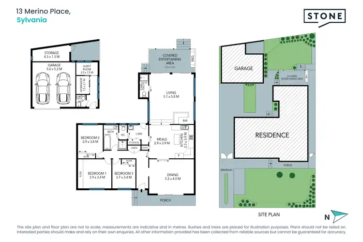 Floorplan of Homely house listing, 13 Merino Place, Sylvania NSW 2224