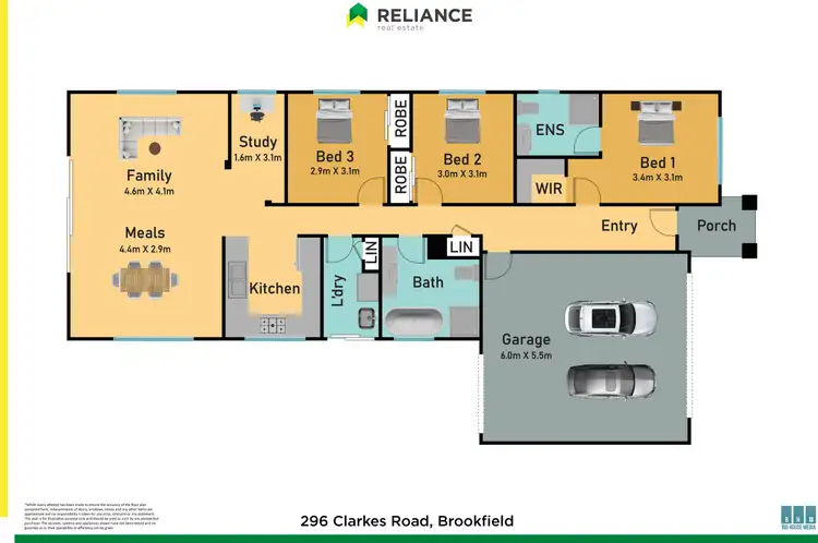 Floorplan of Homely house listing, 296 Clarkes Road, Brookfield VIC 3338