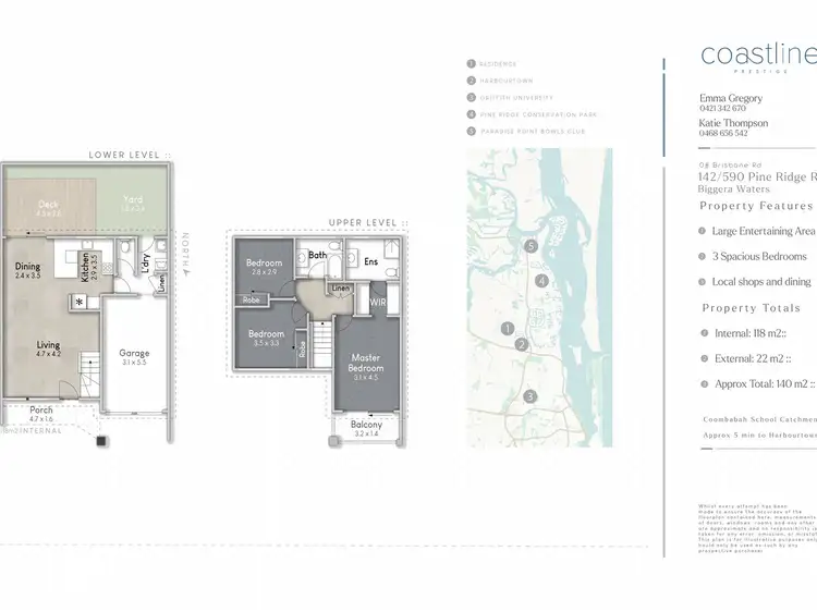 Floorplan of Homely townhouse listing, 142/590 Pine Ridge Road, Coombabah QLD 4216
